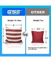 Set of 8 Premium Weather Resistant Regulation and Weight Cornhole Bean Bags.