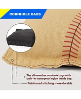 Set of 8 Premium Weather Resistant Regulation and Weight Cornhole Bean Bags.