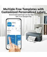 Polono Bluetooth Thermal Shipping Label Printer, Wireless 4x6 Shipping Label Printer for Small Business, Support iOS, Android, Windows and Mac, Compat
