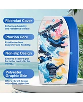 Wham-o Body Board with Wrist Leash Fiberclad Cover Phuzion Core Crescent Tail - Curve/Wave