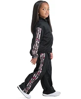 adidas Toddler & Little Girls Tricot Long-Sleeve Full-Zip Jacket Wide-Leg Pants, 2 Piece Set
