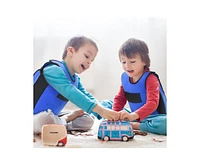 Outree Medium Blue Weighted Compression Vest for Kids with Sensory Needs