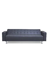Gold Sparrow 87" Faux Leather Frankfort Convertible Sofa Bed, Created for Macy's