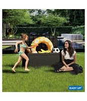 Mondawe 100 Gallon Wicker Resin Deck Box