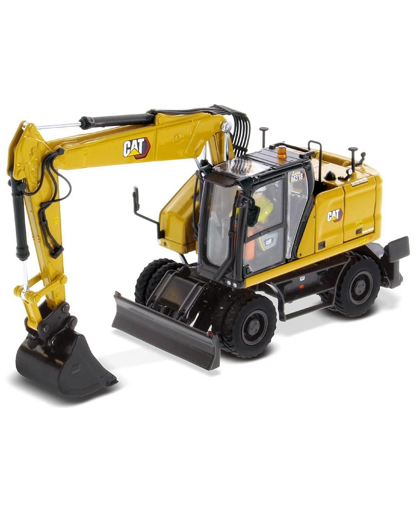 Diecast Masters 1/50 Cat M318 Wheeled Excavator w/ Bucket & Grapple