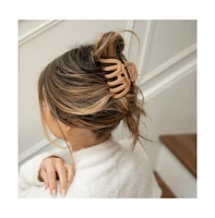 Headbands of Hope Extra Large Matte Claw Clip - Camel