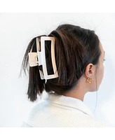 Headbands of Hope Extra Large Rectangular Claw Clip - Cream