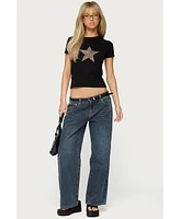 Edikted Women's Ace Relaxed Jeans