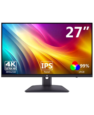 Z-edge 27 inch Ultra Hd 3840 x 2160 75Hz 5ms Ips 4K Monitor, Hdmi, Dp, FreeSync, Led Backlit, Anti-Glare, Supports Wall mount