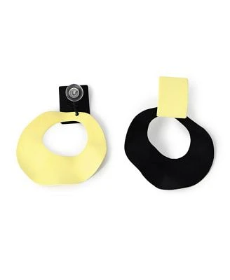 Sohi Womens Block Drop Earrings