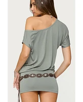 Edikted Women's Sevie Off Shoulder Mini Dress