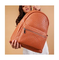 Women's The Weave Curve Backpack - Sienna Brown