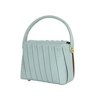 Women's The Pleated Hand Bag - Powder Blue