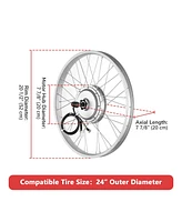 Yescom Electric Bicycle Motor Conversion Kit for 24" 750W 36V E-bike Rear Wheel
