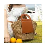 Women's The Basket Bucket Bag - Khaki Brown