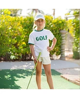 Bits & Bows Toddler Unisex Green Golf Crewneck T-Shirt