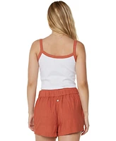 Roxy Juniors' Sand Bar Sleeveless Crop Top