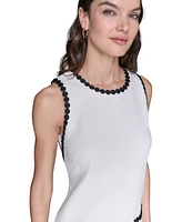 Karl Lagerfeld Paris Women's Sleeveless Tweed Shift Dress