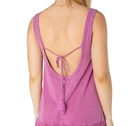 Roxy Juniors' Still Salty Sleeveless Cotton Shift Dress