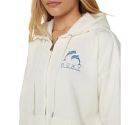 Roxy Juniors' Evening Lineup Zip-Front Hooded Sweatshirt