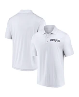 Fanatics Men's White New England Patriots Lockup Polo Shirt
