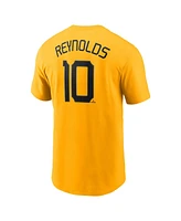 Nike Men's Bryan Reynolds Gold Pittsburgh Pirates Fuse City Connect Name Number T-Shirt