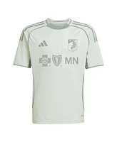 Adidas Big Boys and Girls Light Green Minnesota United Fc 2025 One Planet Pre-Match Jersey