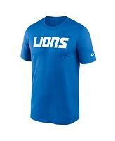 Nike Men's Blue Detroit Lions Primetime Legend Wordmark Performance T-Shirt
