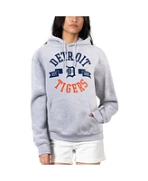 G-iii 4Her by Carl Banks Women's Heather Gray Detroit Tigers City Graphic Pullover Hoodie