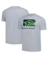 Nike Men's Gray Seattle Seahawks Lockup Essential T-Shirt