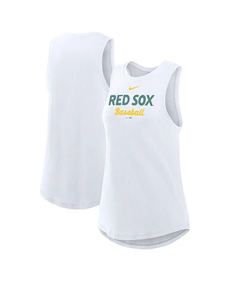Nike Women's White Boston Red Sox 2025 City Connect Tricode High Neck Tank Top