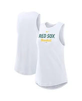 Nike Women's White Boston Red Sox 2025 City Connect Tricode High Neck Tank Top