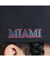 Nike Men's Black Miami Marlins 2025 City Connect Performance Adjustable Hat