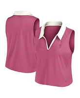 Fanatics Women's Pink Philadelphia Phillies Studio Wellness V-Neck Tank Top