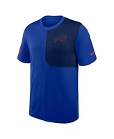 Nike Men's Royal Buffalo Bills Sideline Uv Performance Coach Shirt