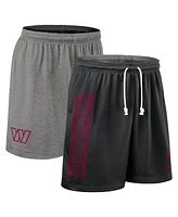 Nike Men's Black Washington Commanders Sideline Reversible Performance Shorts