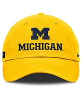 Nike Men's Maize Michigan Wolverines 2025 Sideline Club Adjustable Hat