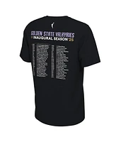 Nike Men's and Women's Eclipse Black Golden State Valkyries 2025 Inaugural Season First of a Lifetime Schedule T-Shirt
