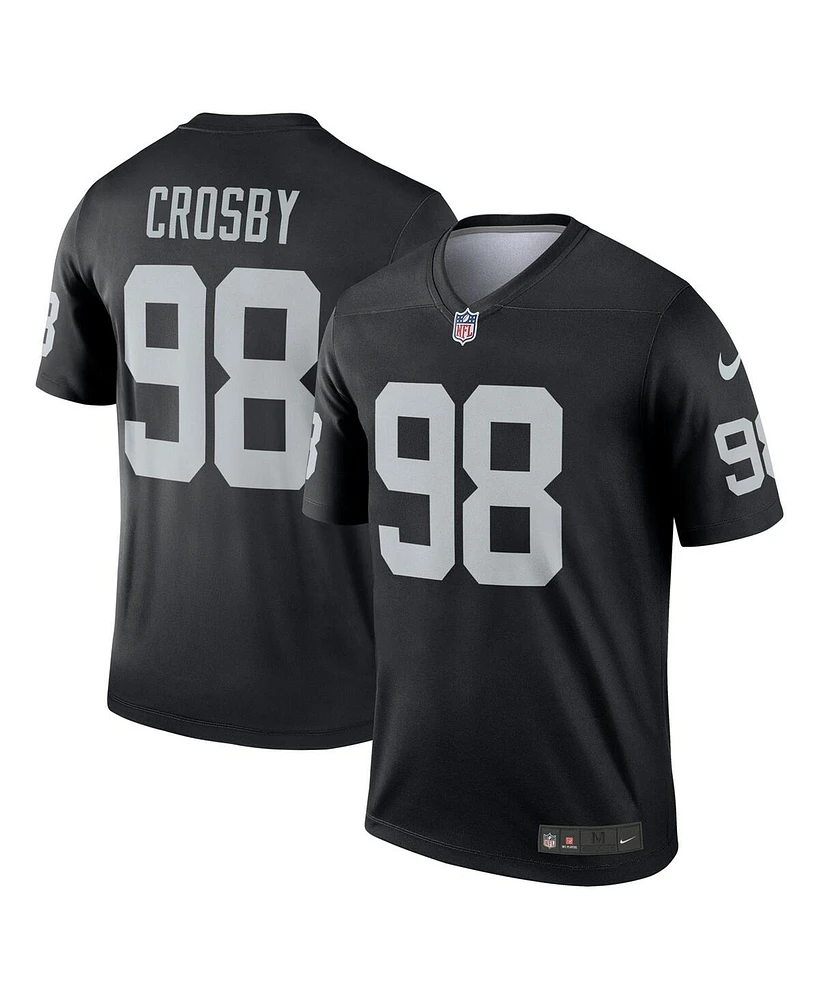 Nike Men's Maxx Crosby Black Las Vegas Raiders Team Legend Jersey