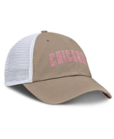Nike Men's and Women's Khaki/White Chicago Cubs Club Trucker Adjustable Hat