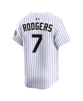 Nike Men's Brendan Rodgers White Colorado Rockies Home Limited Player Jersey