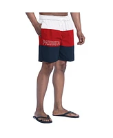 G-iii Sports by Carl Banks Men's Navy/Red New England Patriots Sunrise Volley Swim Shorts