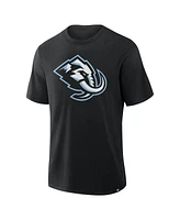 Fanatics Men's Black Utah Mammoth Primary Logo Stadium Slub T-Shirt