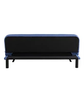Serta 66.1" Polyester Forrest Convertible Futon