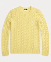 Polo Ralph Lauren Women's Cable Wool-Cashmere Crewneck Sweater