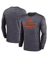 Nike Men's Cincinnati Bengals Sideline Velocity Performance Long Sleeve T-Shirt