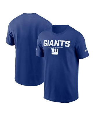 Nike Men's Royal New York Giants Sideline Performance T-Shirt