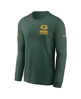 Nike Men's Green Bay Packers Sideline Performance Long Sleeve T-Shirt