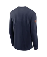 Nike Men's Navy Denver Broncos Sideline Performance Long Sleeve T-Shirt
