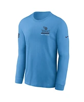 Nike Men's Light Blue Tennessee Titans Sideline Performance Long Sleeve T-Shirt